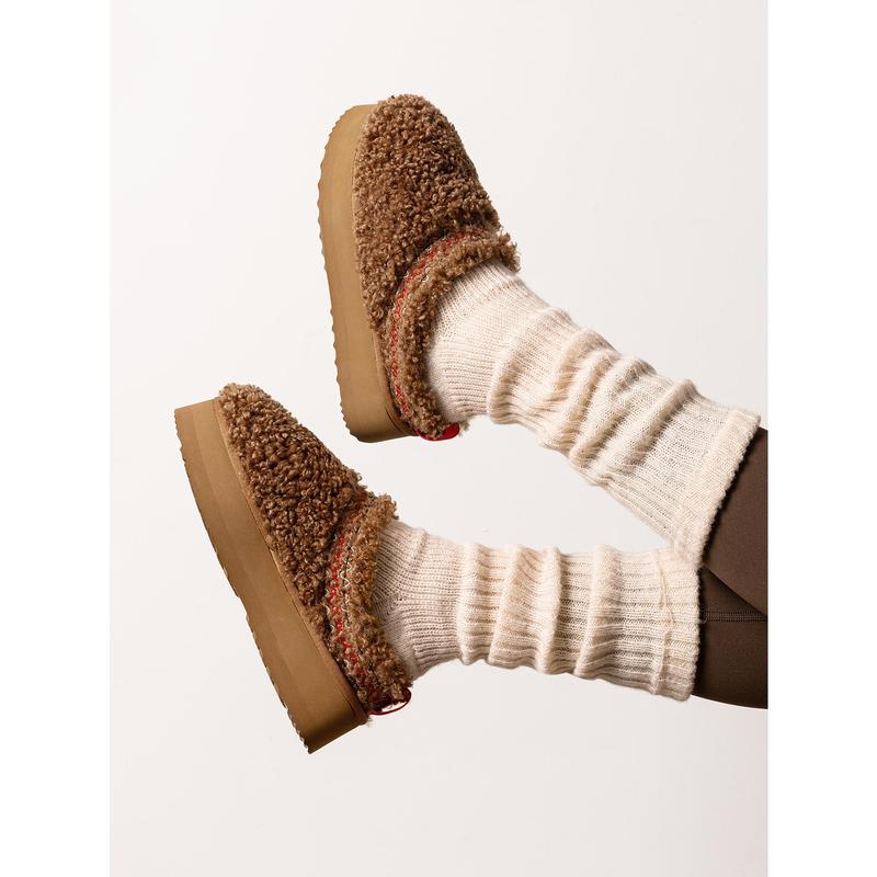 Dream Pairs Platform Fuzzy Slippers Clog