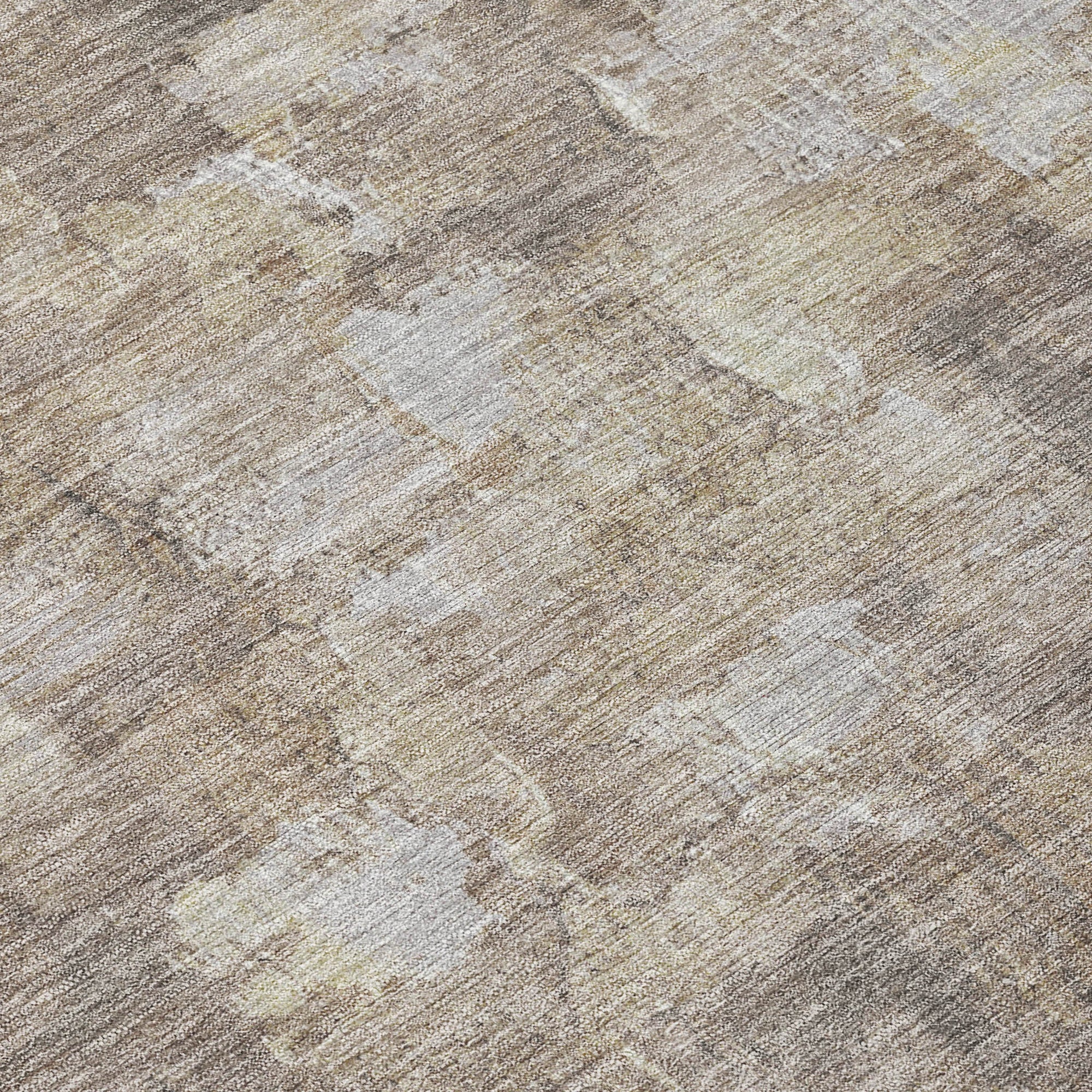 8' X 10' Taupe And Silver Abstract Washable Indoor Outdoor Area Rug-7