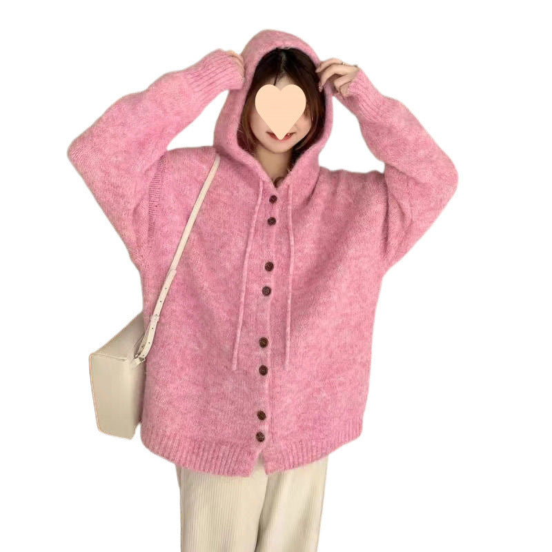 Thickened Korean Style Top With Loose And Lazy Style Knitwear