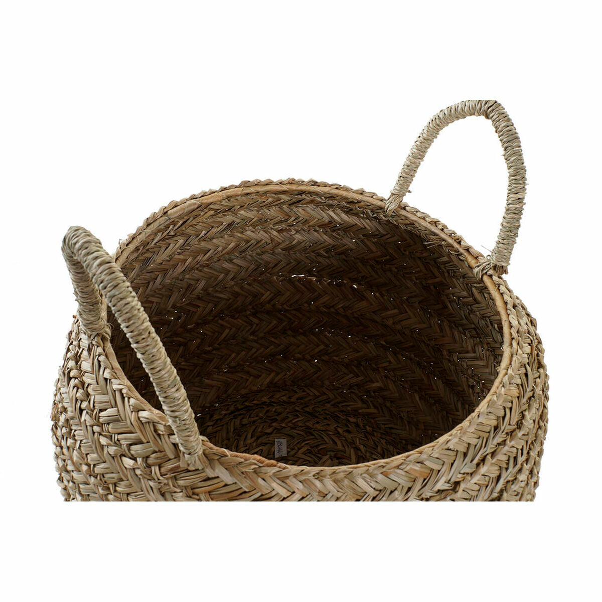 Decorative basket DKD Home Decor Natural Seagrass-1