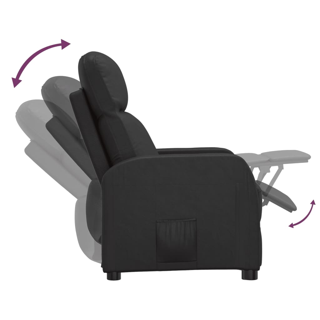 vidaXL Reclining Chair Leisure Recliner for Home Theater Cinema Faux Leather-1