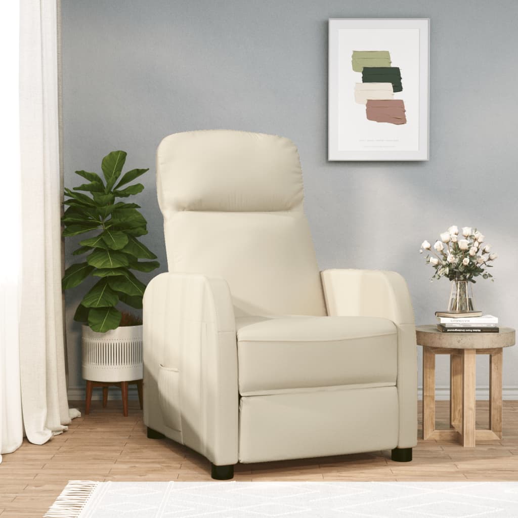 vidaXL Reclining Chair Leisure Recliner for Home Theater Cinema Faux Leather-7