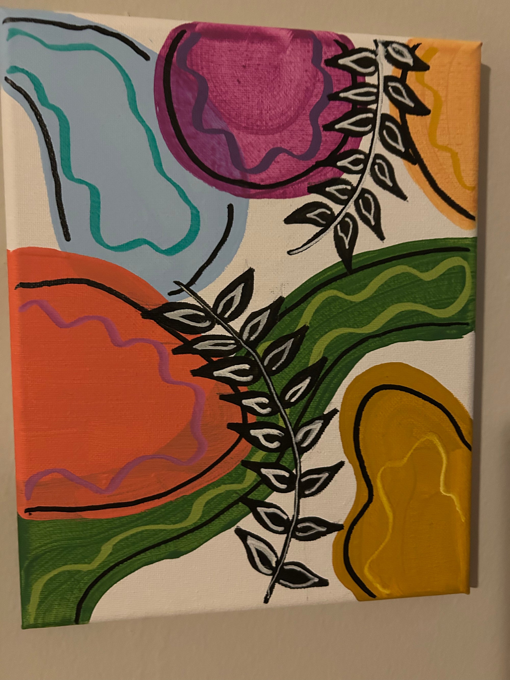 floral color block