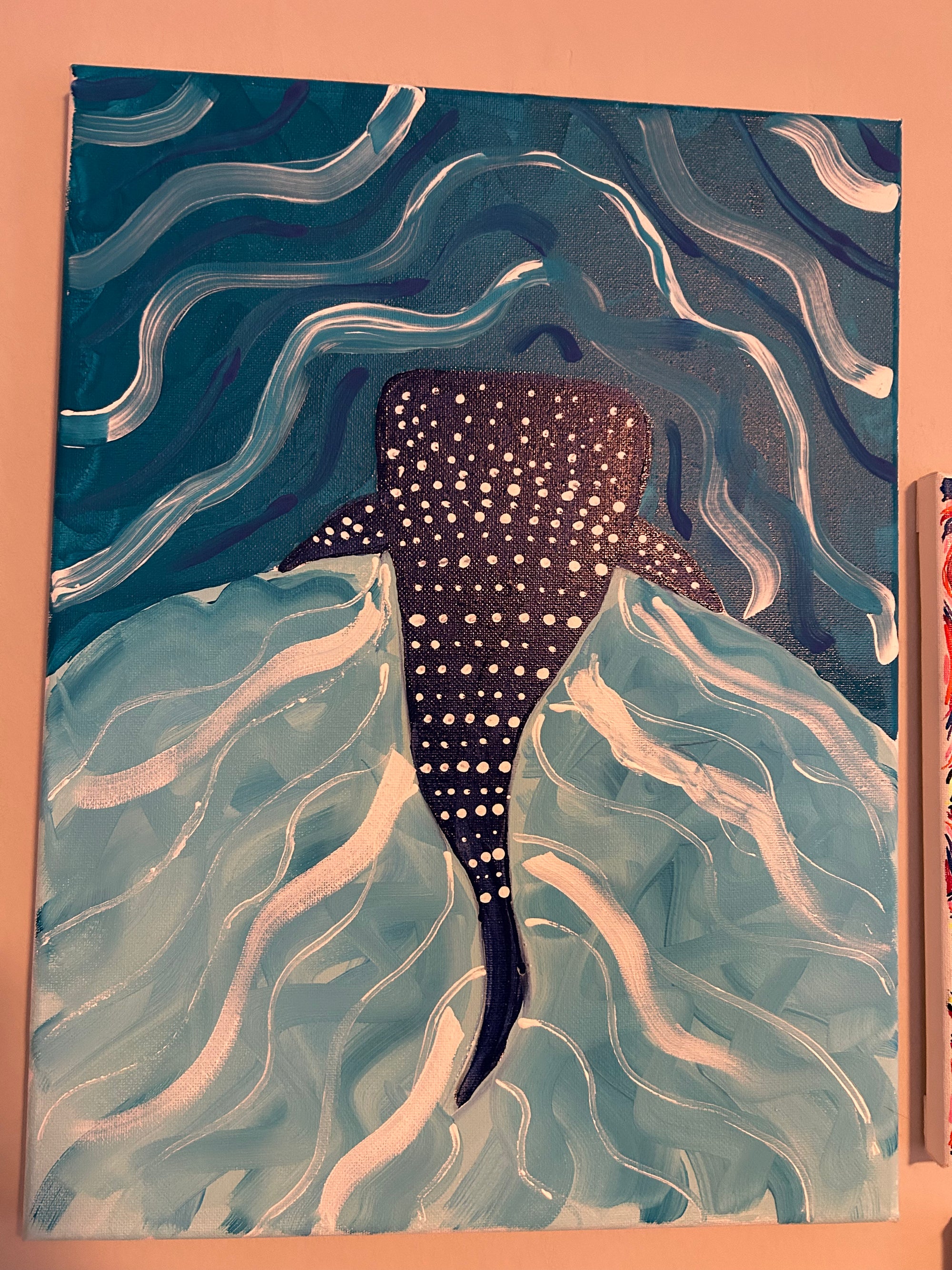 swimming whale shark