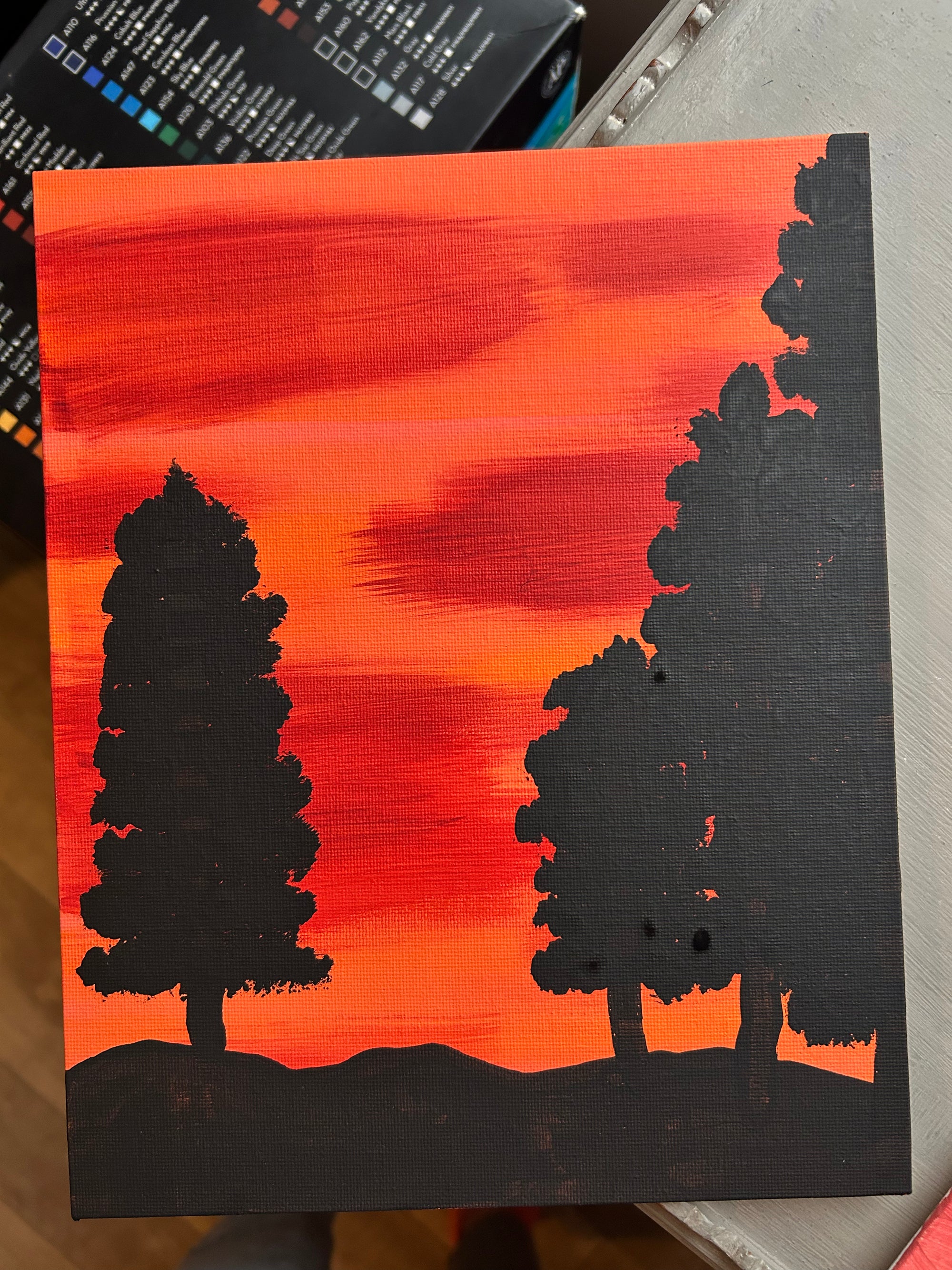 red sunset