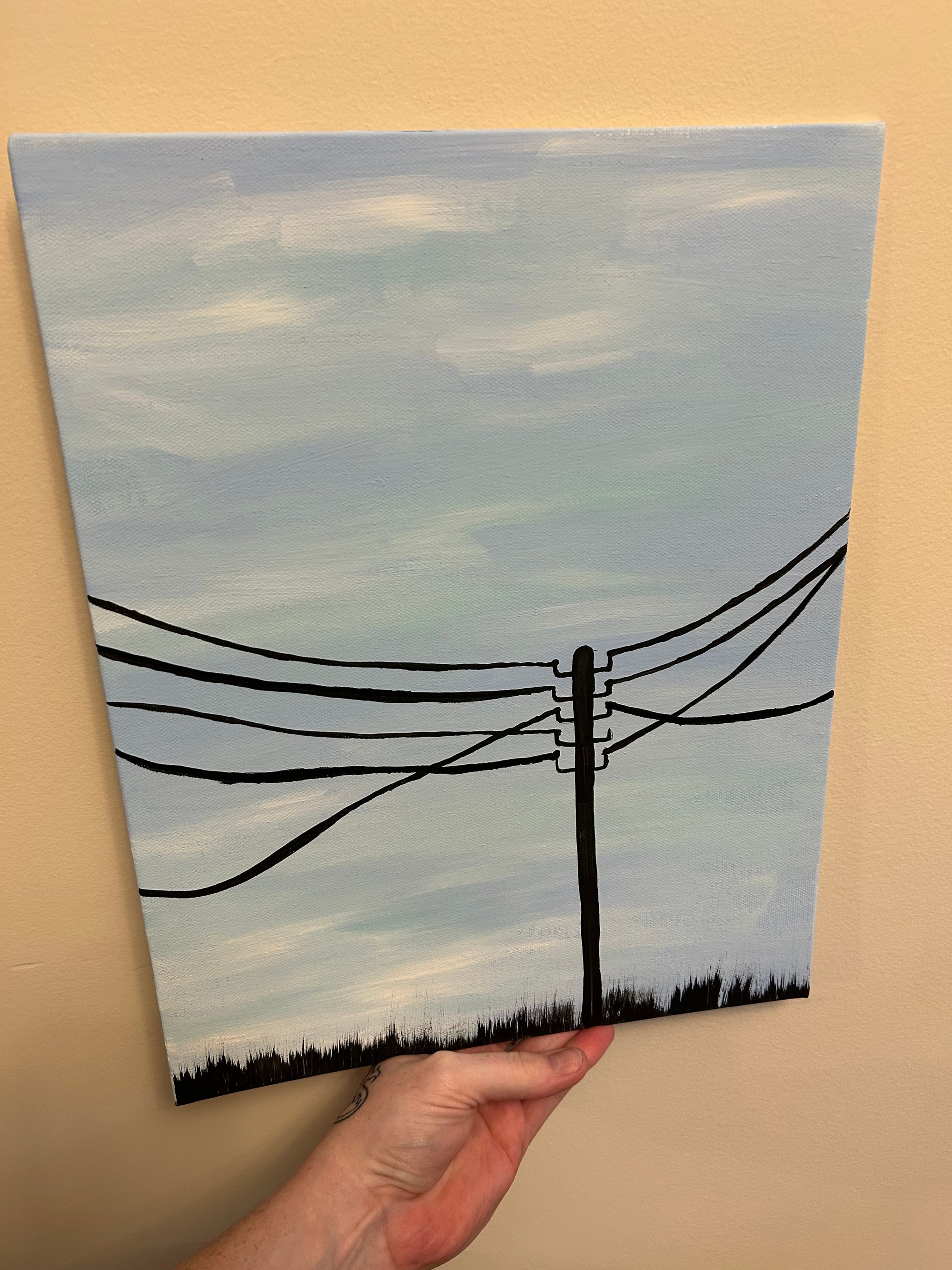 winter powerlines