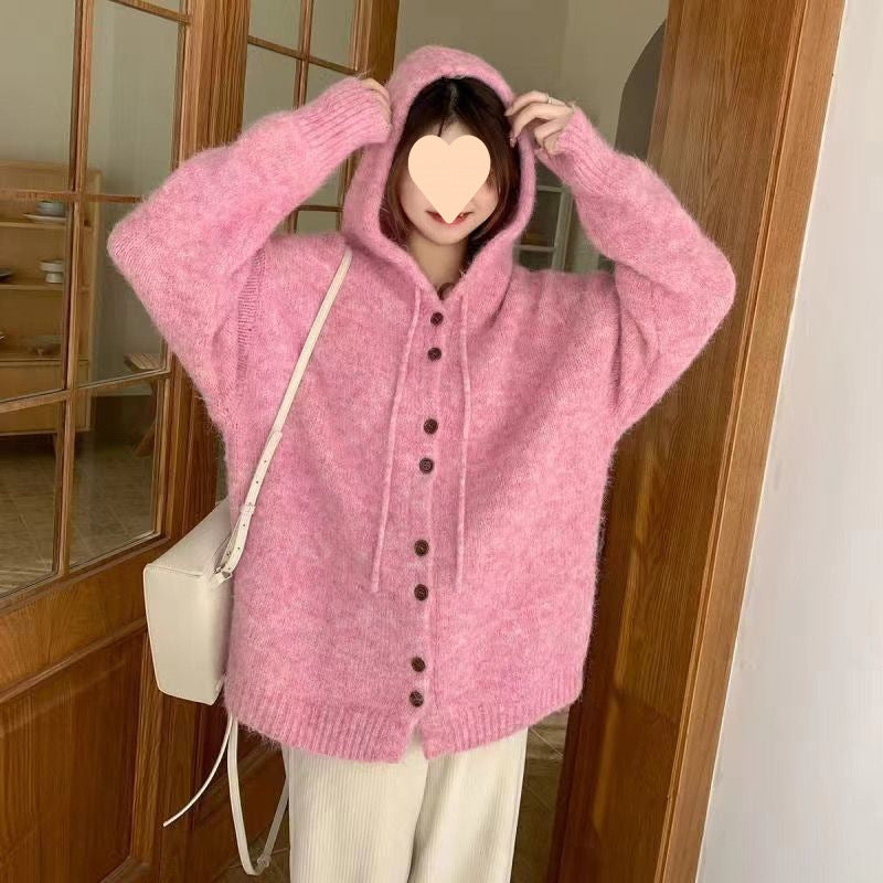 Thickened Korean Style Top With Loose And Lazy Style Knitwear