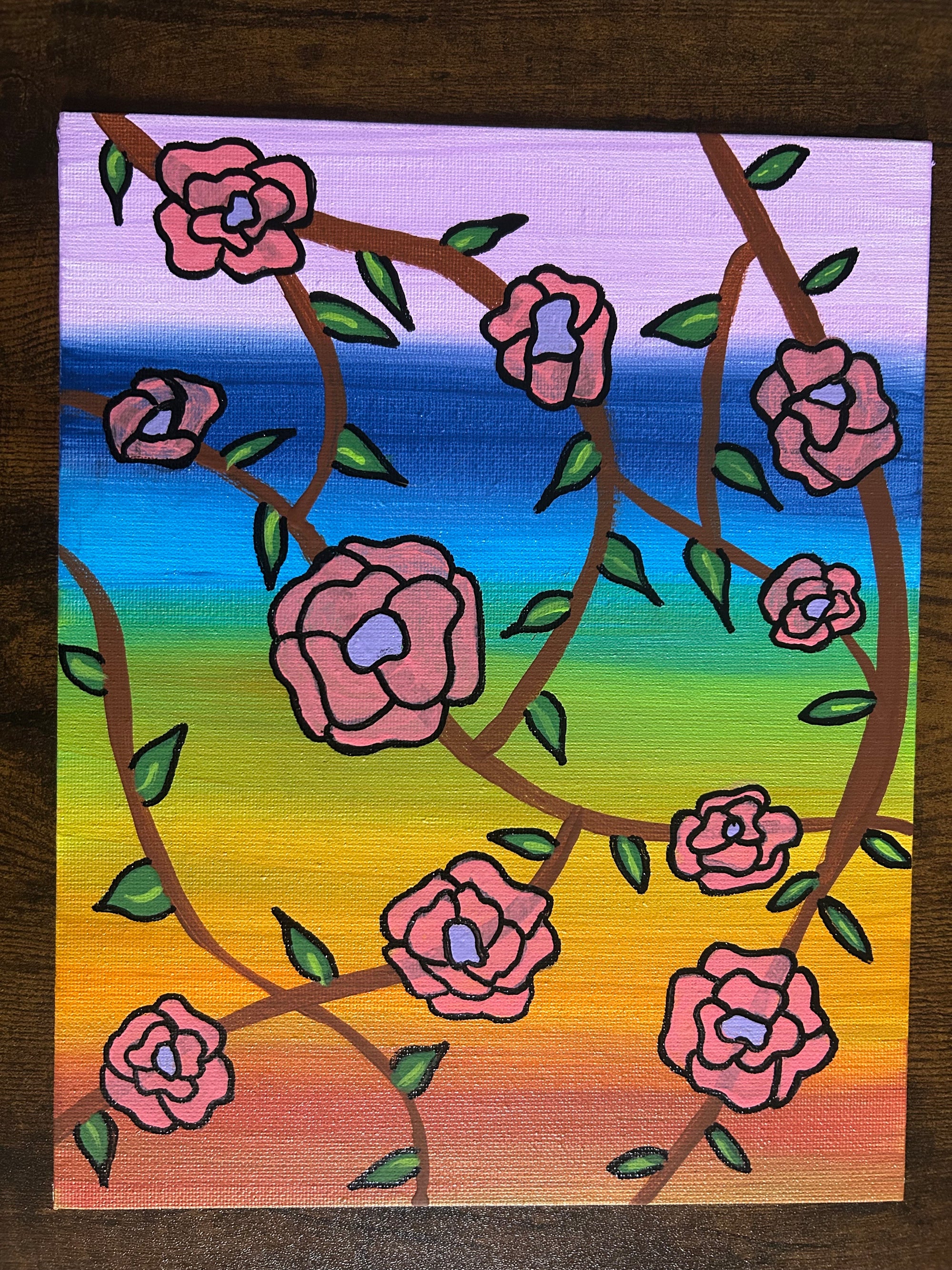 rainbow flowers - small